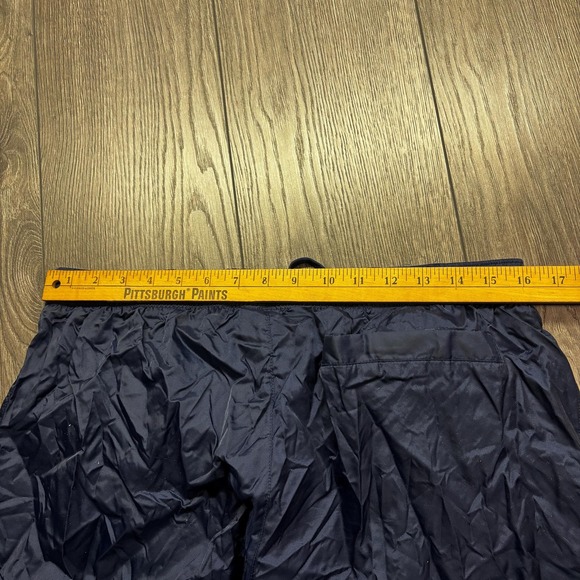 Vintage Adidas Y2k Navy Blue Track Pants Embroidered L 32 32 Pockets Adjustable - Picture 6 of 8